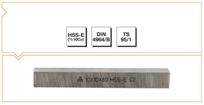 HSS - E (%10Co) DIN 4964/B Kare Kesitli Torna Kalemi