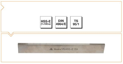 HSS - E (%10Co) DIN 4964/E Trapez Kesitli Torna Kalemi - Metrik