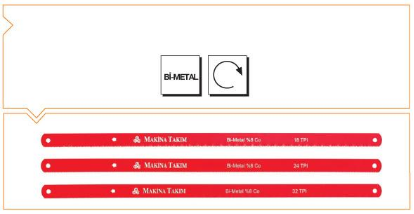 Bİ-METAL Metaller İçin El Testere Lamaları