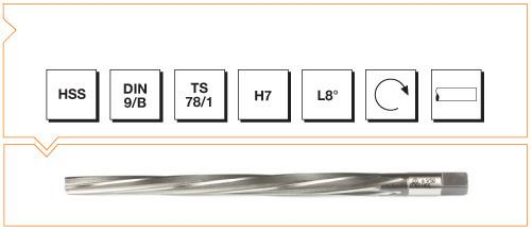 HSS DIN 9 1/50 Konik Pim Deliği Raybası