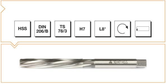 HSS DIN 206 Silindirik Saplı El Raybası